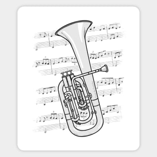 Tenor Horn Player Hornist Brass Musician Magnet